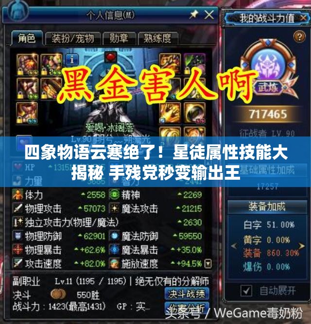 四象物语云寒绝了！星徒属性技能大揭秘 手残党秒变输出王
